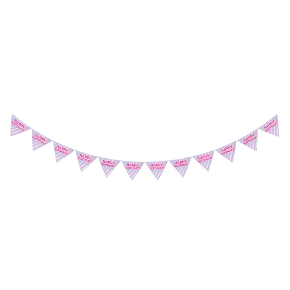Tesco Pink Happy Birthday Bunting
