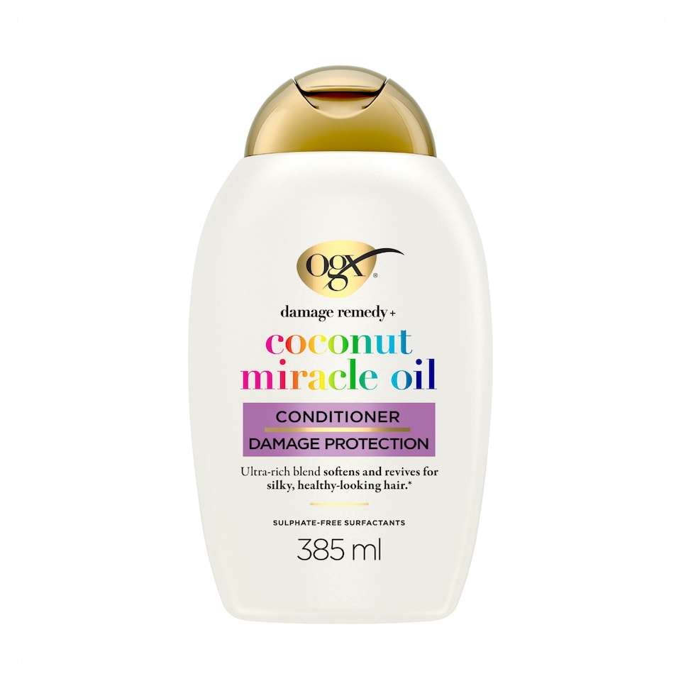 image 1 of OGX Coconut Miracle Oil Conditioner for Damaged Hair 385ml