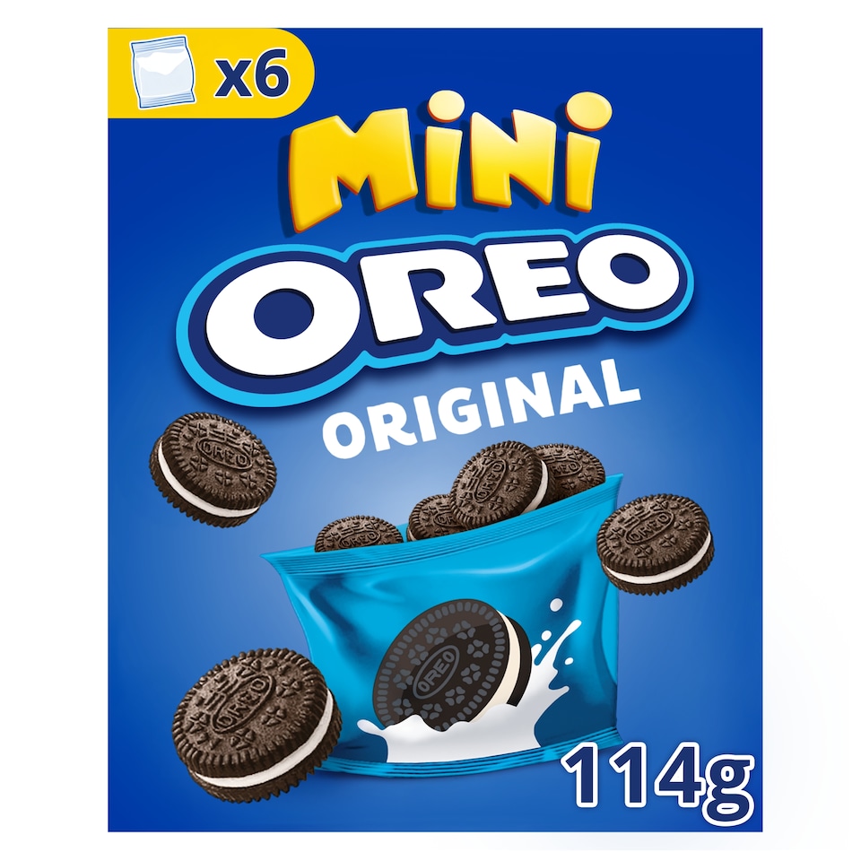 image 1 of Mini Oreo Biscuit Snack Pack 114G