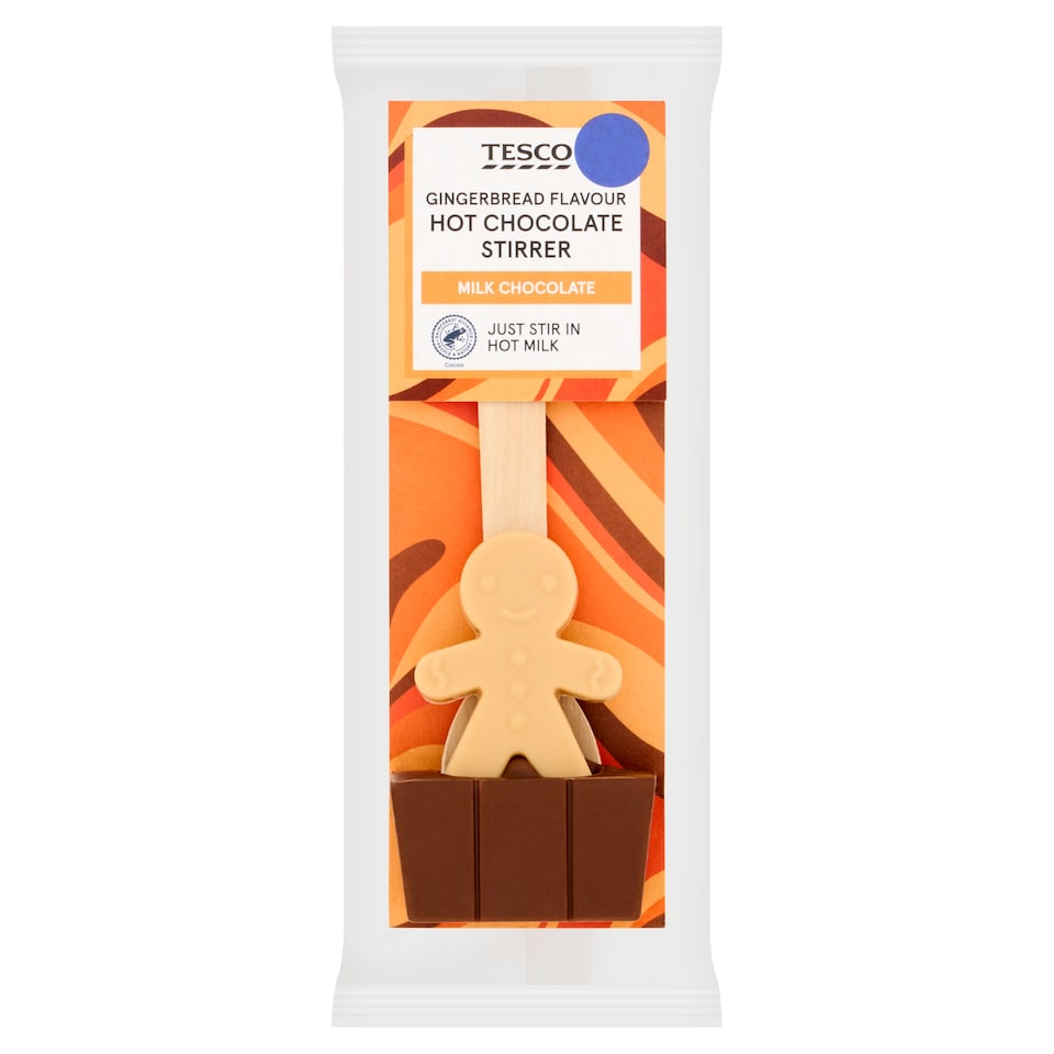 Tesco Gingerbread flavoured Milk Hot Chocolate Stirrer 40g