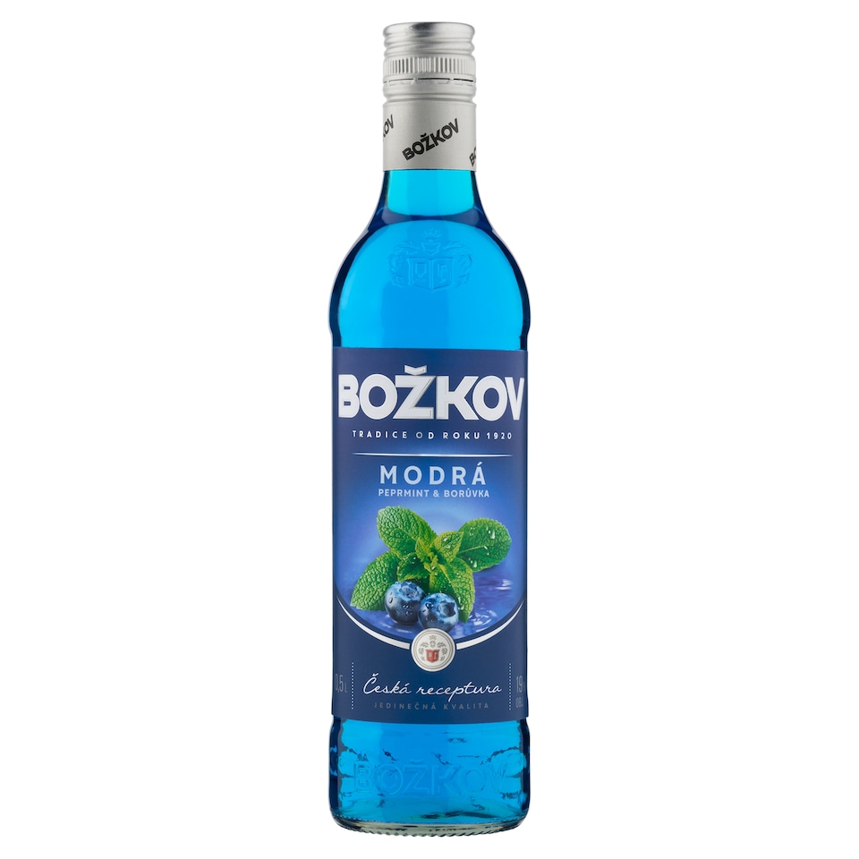 Božkov Modrá peprmint & borůvka 0,5l