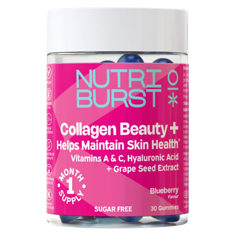 Nutriburst Collagen Beauty + Blueberry Gummies 30's