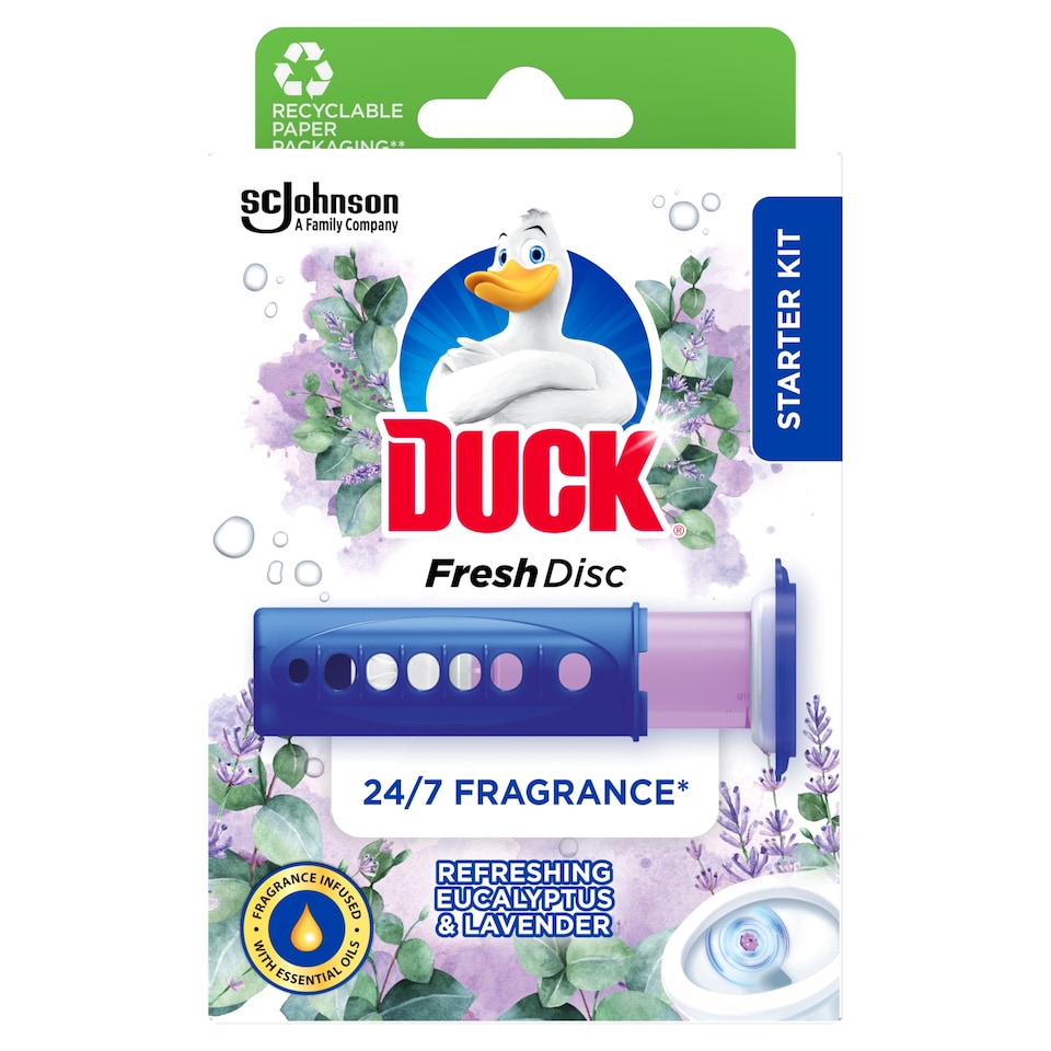 image 1 of Duck Fresh Discs Lavender&Eucalyptus Holder Box 36ml
