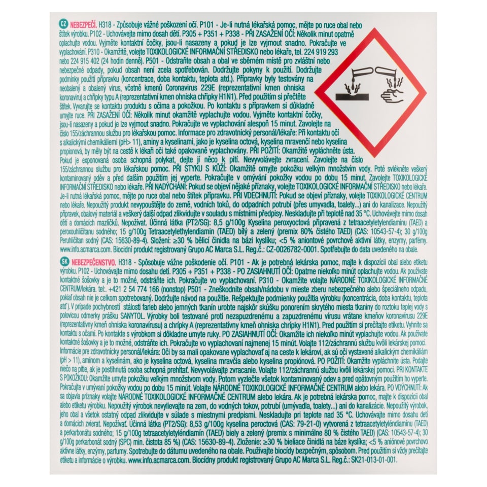 image 1 of Sanytol Stain Remover Disinfection 450g