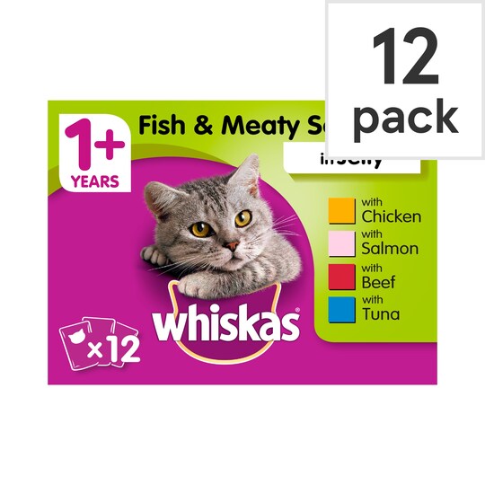 Whiskas Pouches Favourites Adult 12 X 100G Tesco Groceries