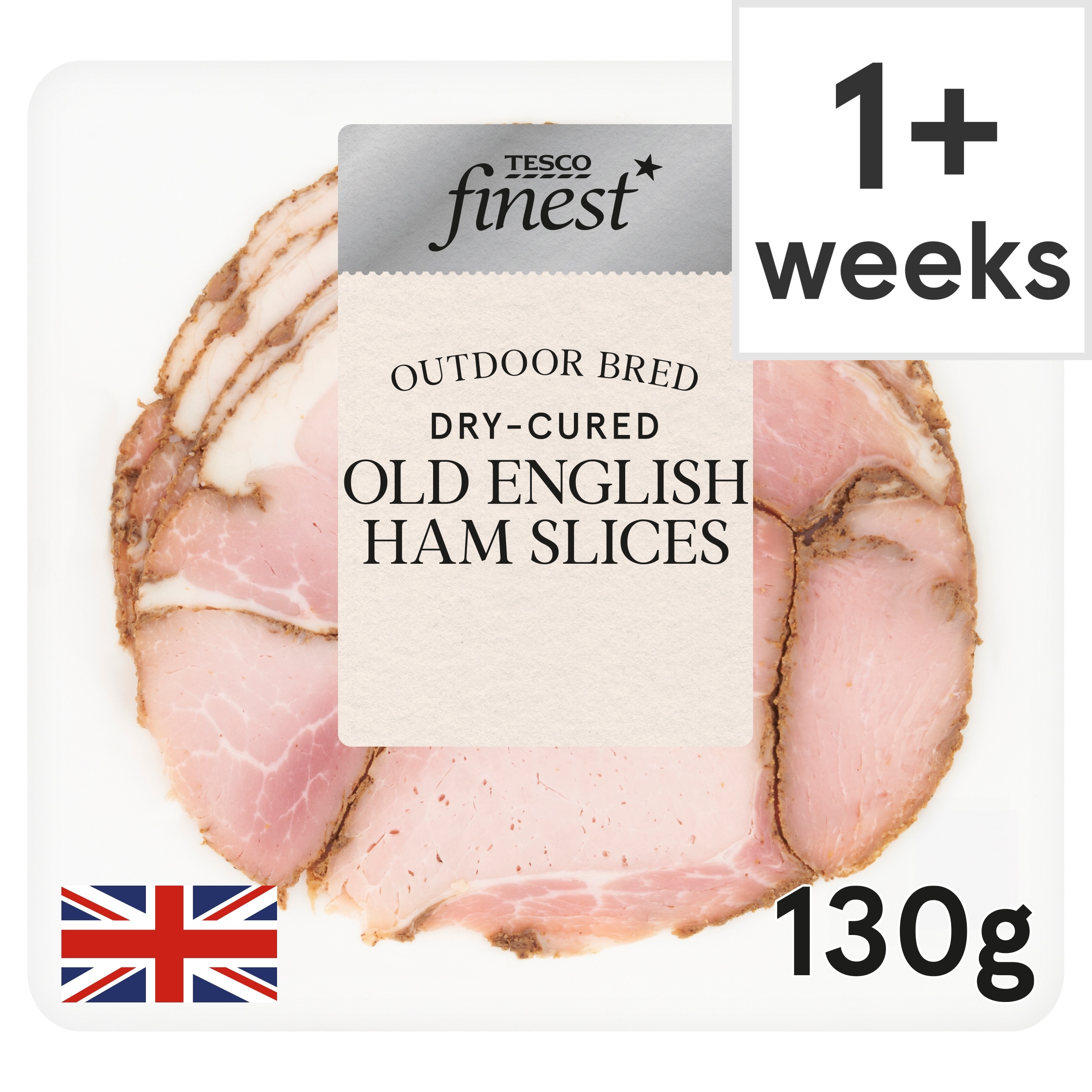 Tesco Finest Dry Cured Old English Ham Slices 130g