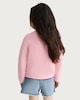 image 3 of F&F Girls Pure Cotton Knitted Fruit Cardigan in Pink