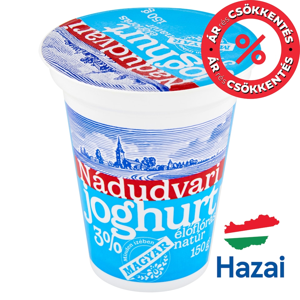 Nádudvari élőflórás natúr joghurt 150 g