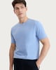 image 1 of F&F Cotton Rich Short Sleeved T-Shirt in Blue