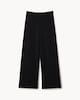 image 3 of F&F Girls School Cotton Rich Wide Leg Trousers in Black