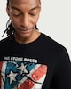 image 1 of The Stone Roses Pure Cotton T-Shirt in Black