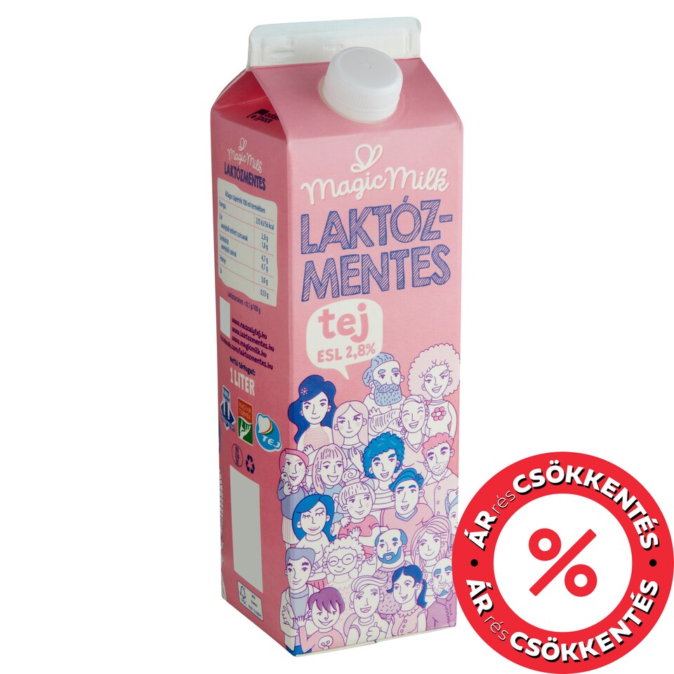 Magic Milk ESL laktózmentes, félzsíros tej 2,8% 1 l