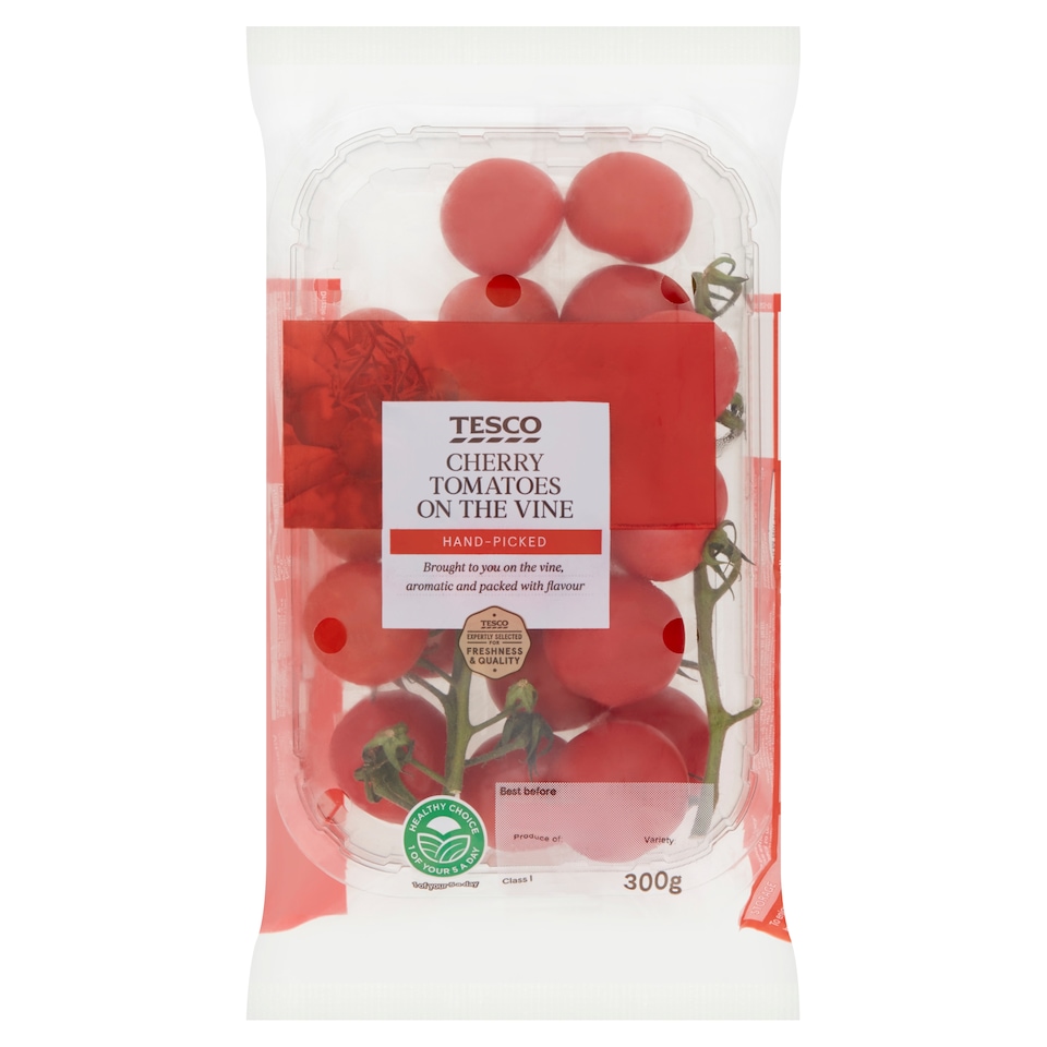 image 1 of Tesco Cherry Tomatoes On The Vine 300G