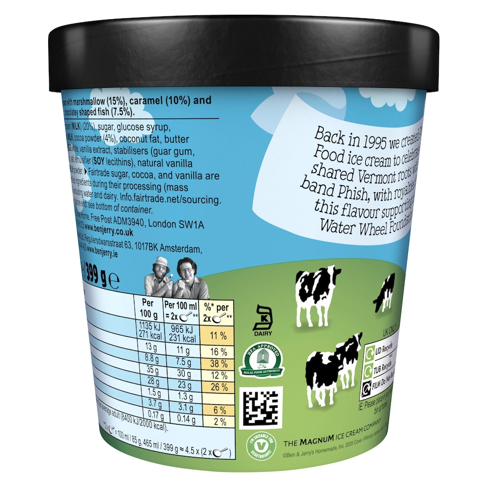image 1 of Ben & Jerry's Phish Food Chocolate & Marshmallow Ice Cream Tub 465ml
