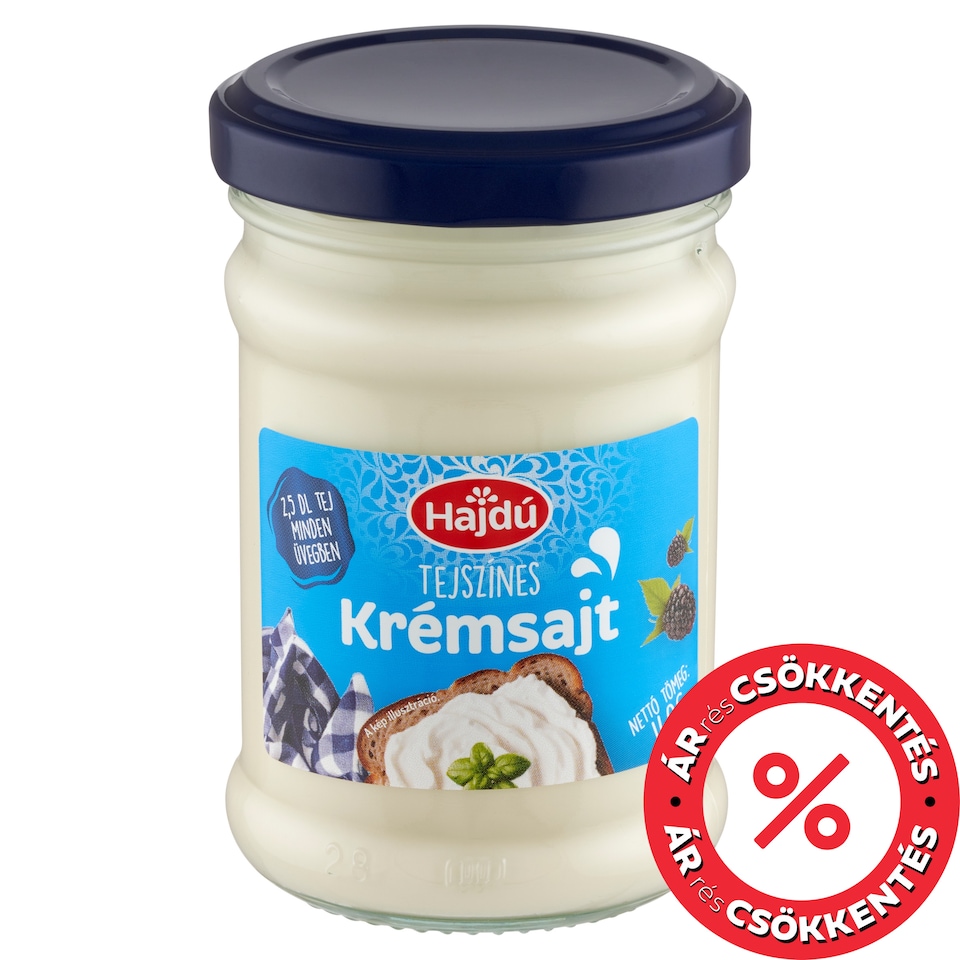 Hajdú tejszínes krémsajt 140 g