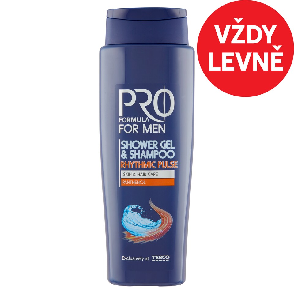 Tesco Pro Formula For Men sprchový gel a šampón Rhytmic Pulse 400ml