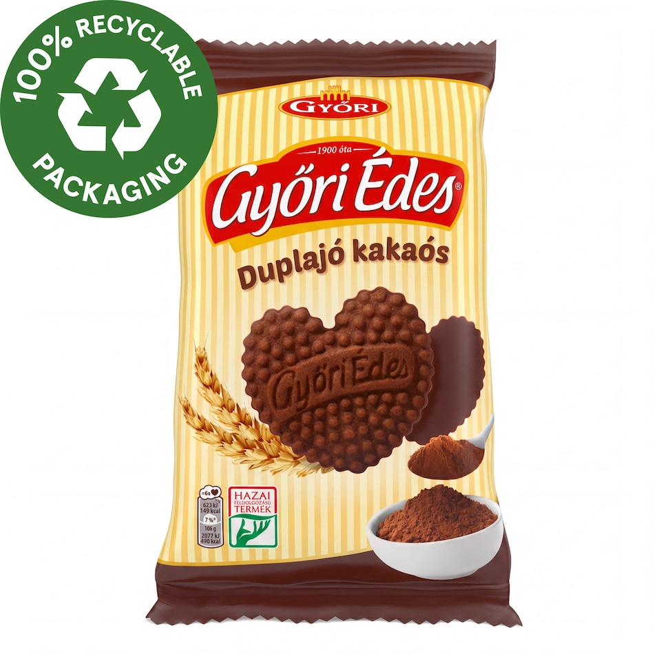 Győri Édes kakaós, omlós keksz 150 g