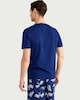 image 3 of Ford Pure Cotton Mustang Shorts Pyjama Set in Navy