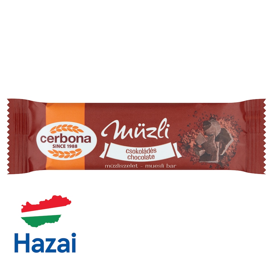 Cerbona csokoládés müzliszelet 20 g  1. kép