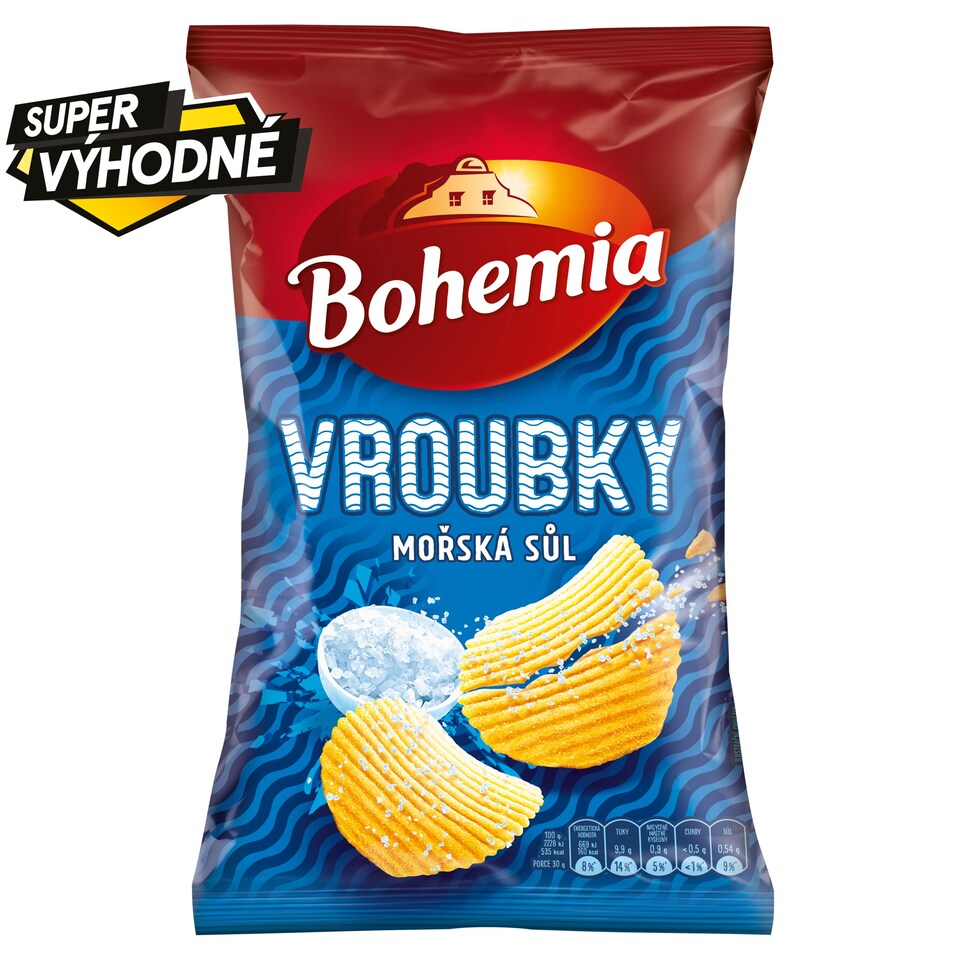 Bohemia Vroubky mořská sůl 120g