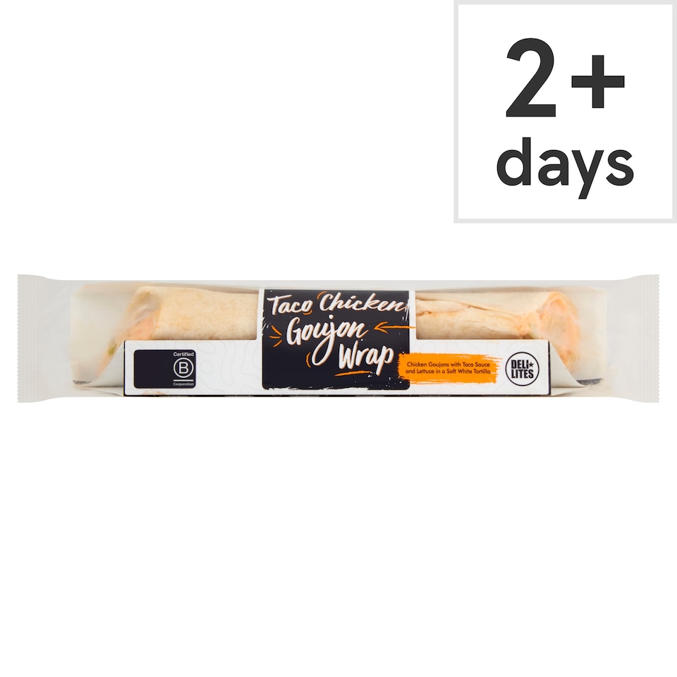 Deli Lites Taco Chicken Goujon Wrap 200g