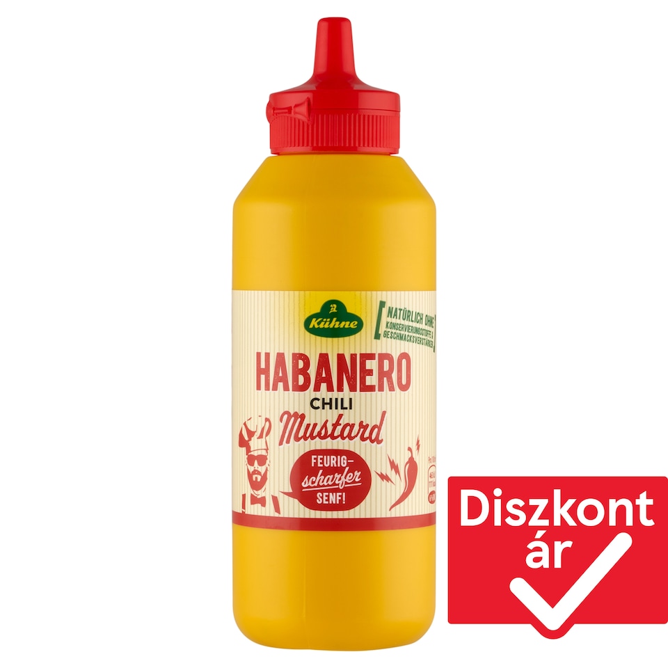 Kühne Habanero mustár 250 ml