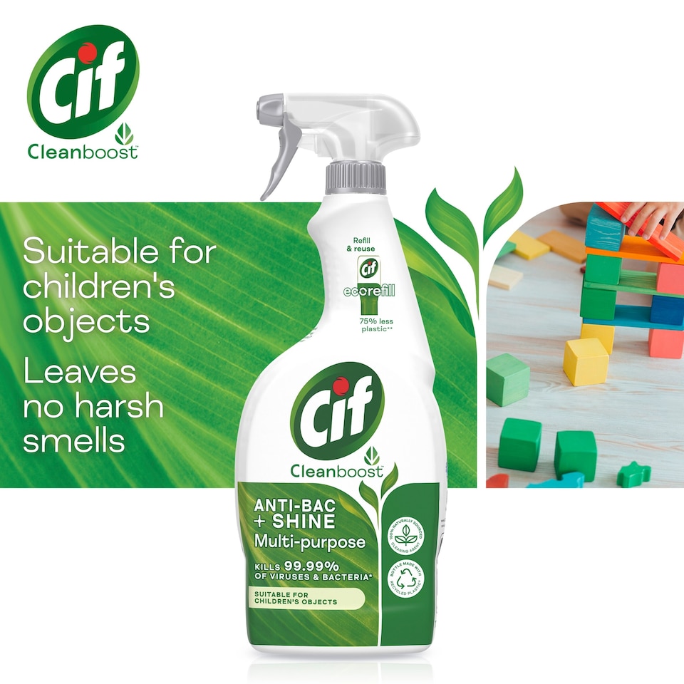 image 1 of Cif Antibacterial & Multi Purpose Spray 700Ml