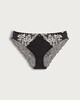 image 2 of F&F Floral Lace Trim Brazilian Knicker in Black