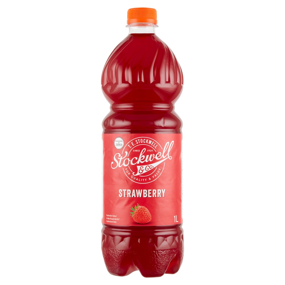 Stockwell & Co. Jahodový nápojový koncentrát 1 l