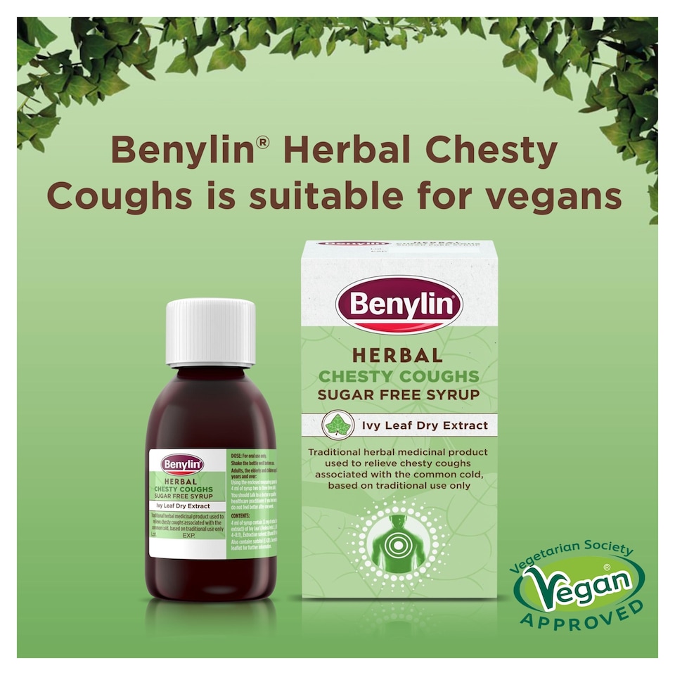 image 1 of Benylin Herbal Chesty Coughs Syrup 100ml
