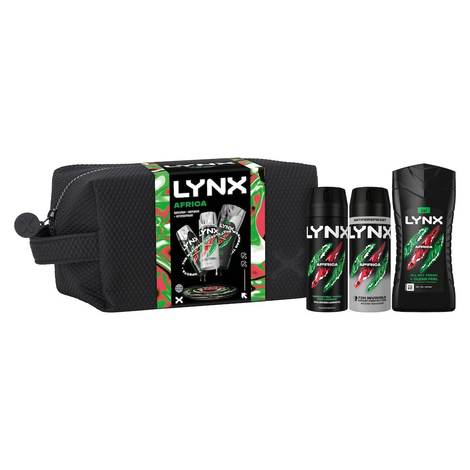 image 1 of Lynx Africa Washbag Collection Gift Set