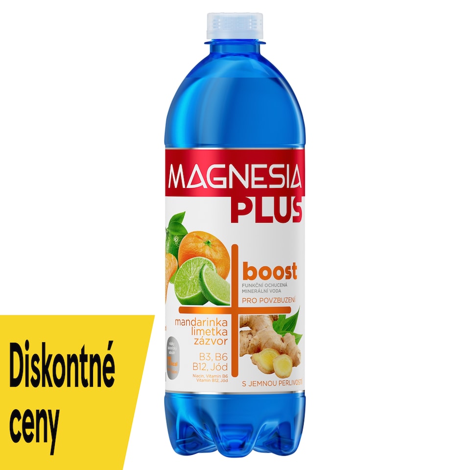 Magnesia Plus boost mandarínka limetka zázvor 0,7 l