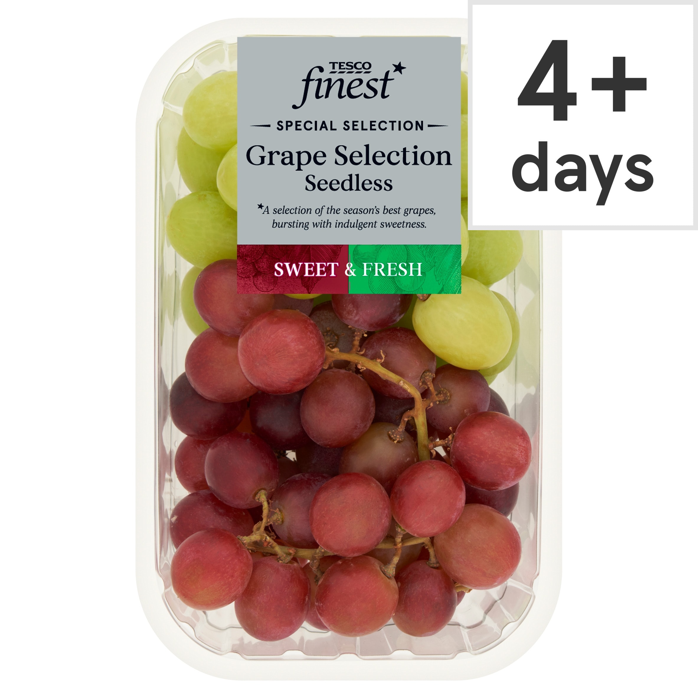 Tesco Finest Grapes Selection Seedless 500g