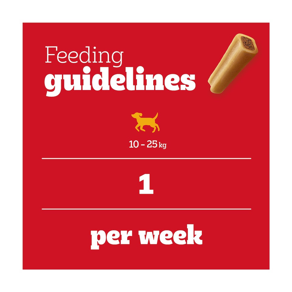 image 1 of Pedigree Jumbone Medium Dog Treats Beef & Poultry 2 Chews 180g