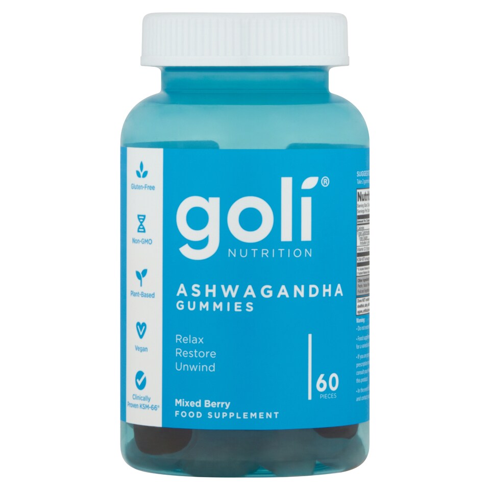 Goli Nutrition Ashwagandha Gummies Mixed Berry Flavour 60s