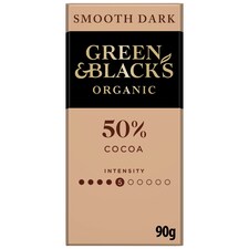 Green & Black's Organic Smooth Dark Chocolate 90G