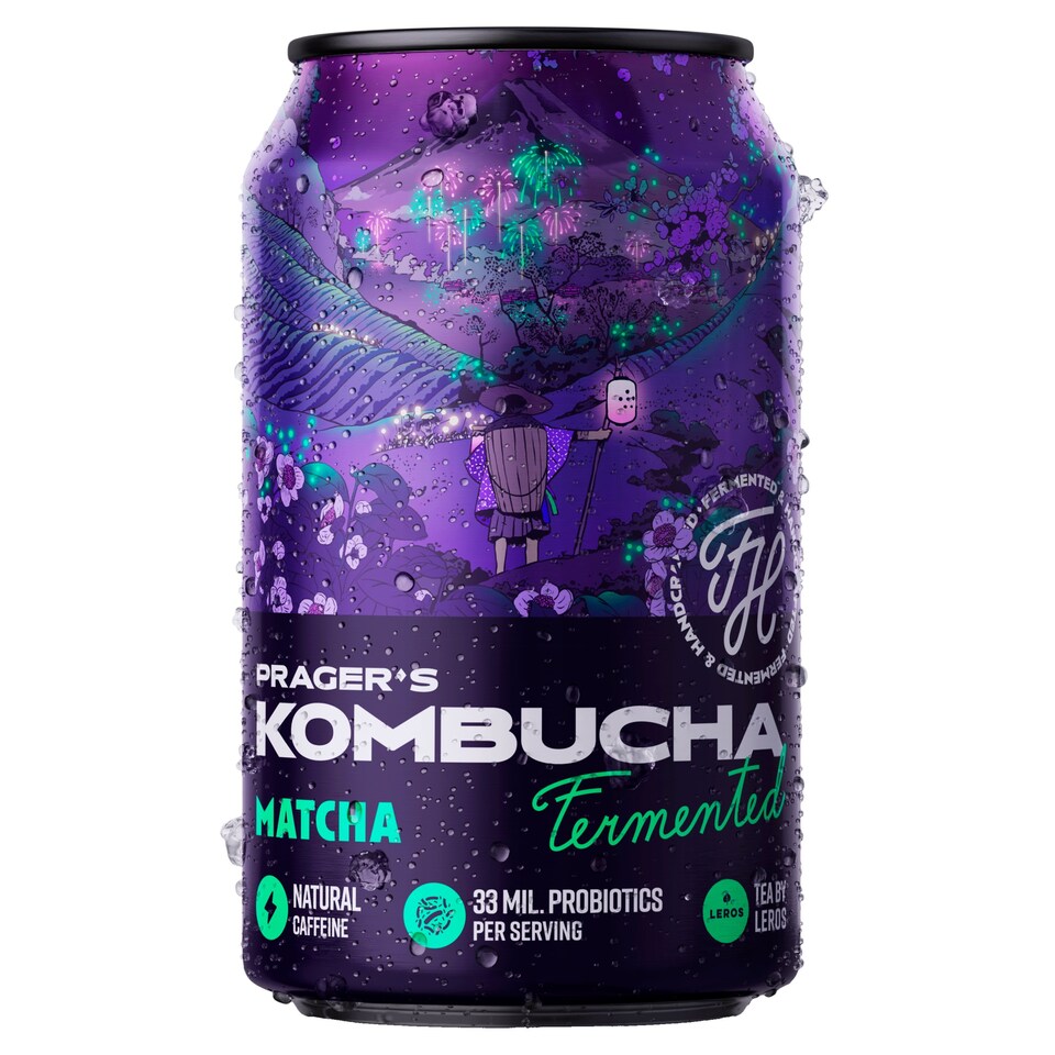 PRAGER'S Kombucha Matcha 330 ml