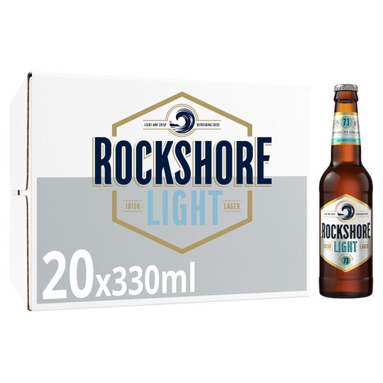 Rockshore Light Lager Beer Special Ed 20X330ml Bottle