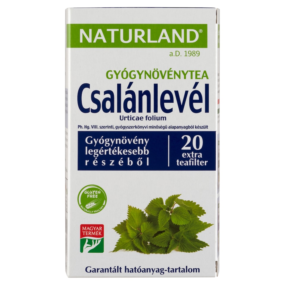 Naturland csalánlevél gyógynövénytea 20 filter 30 g  1. kép