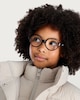image 3 of F&F Girls High Neck Double Layer Padded Jacket in Cream