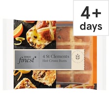 Tesco Finest Hot Cross Buns - 4 St Clements