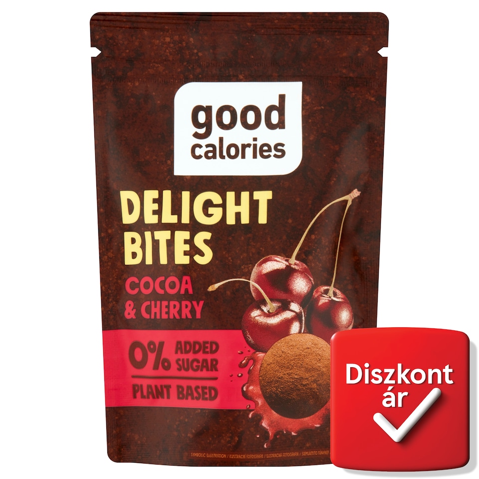 Good Calories datolyás falatok meggyel és kakaóval 58 g  1. kép