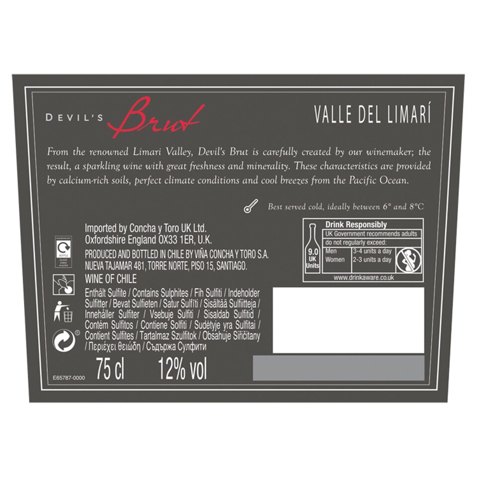 image 1 of Devil's Collection Brut 75Cl