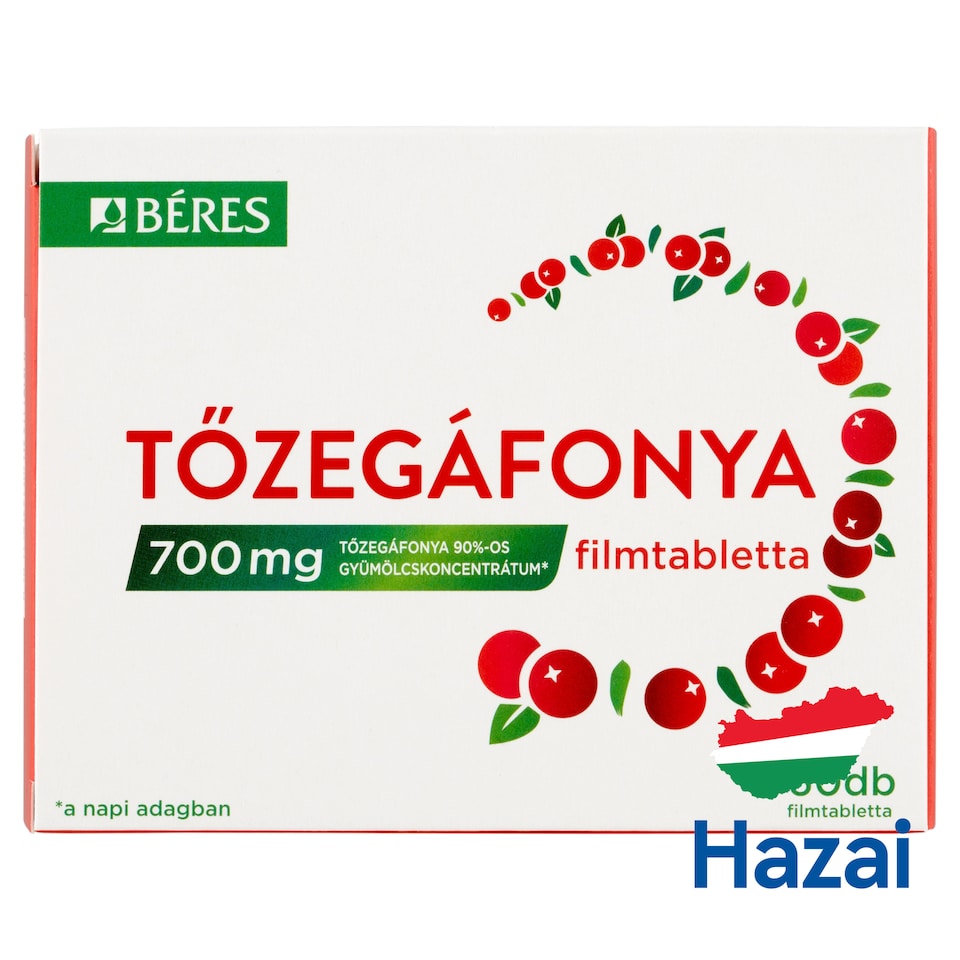 image 1 of Béres Cranberries Food Supplement Film-Coated Tablets 60 x 0,775 g