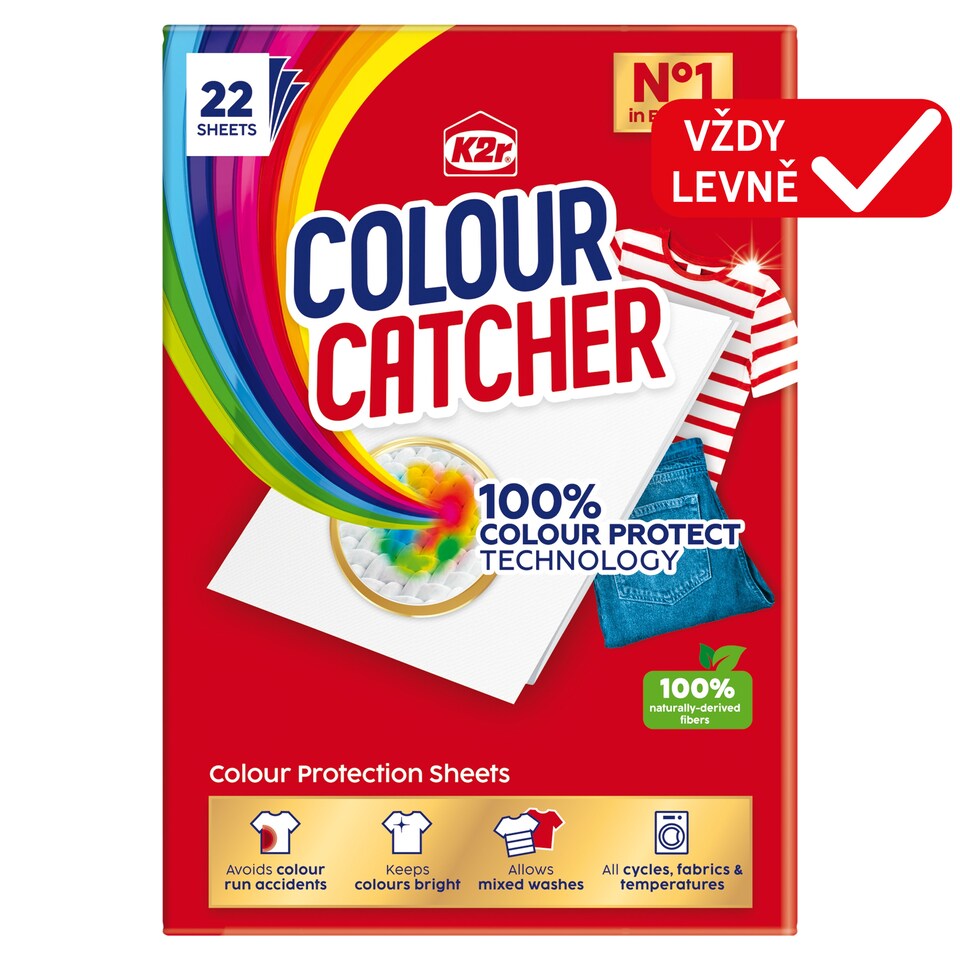 K2r Color Catcher ubrousek pro praní prádla 22 ks