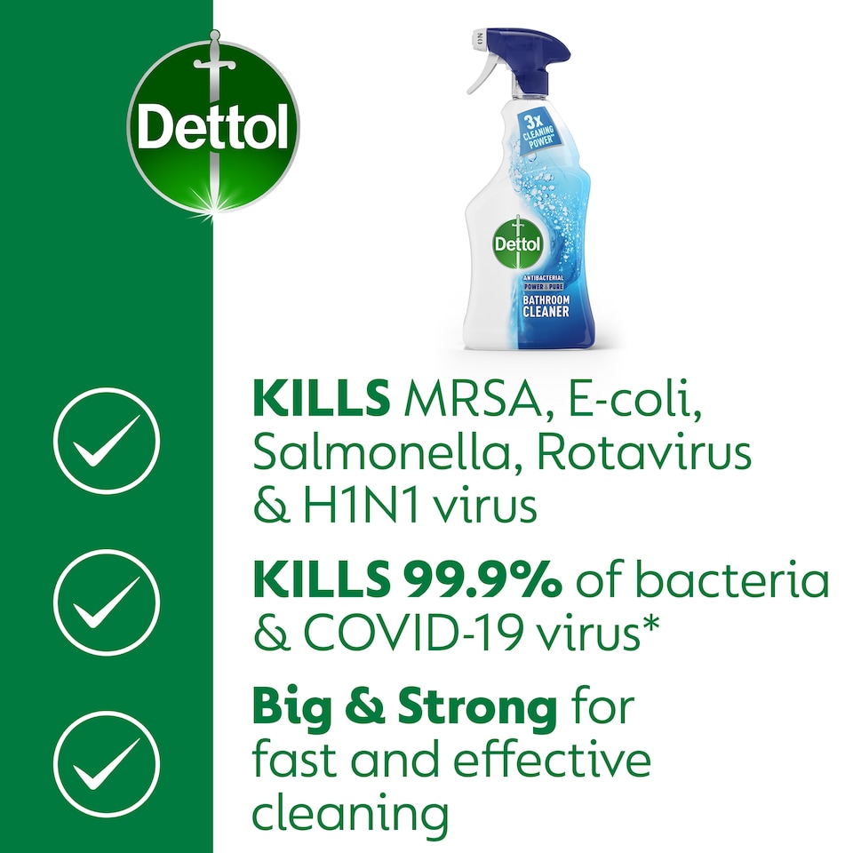 image 1 of Dettol Antibacterial Limescale Bathroom Cleaner Spray 1L