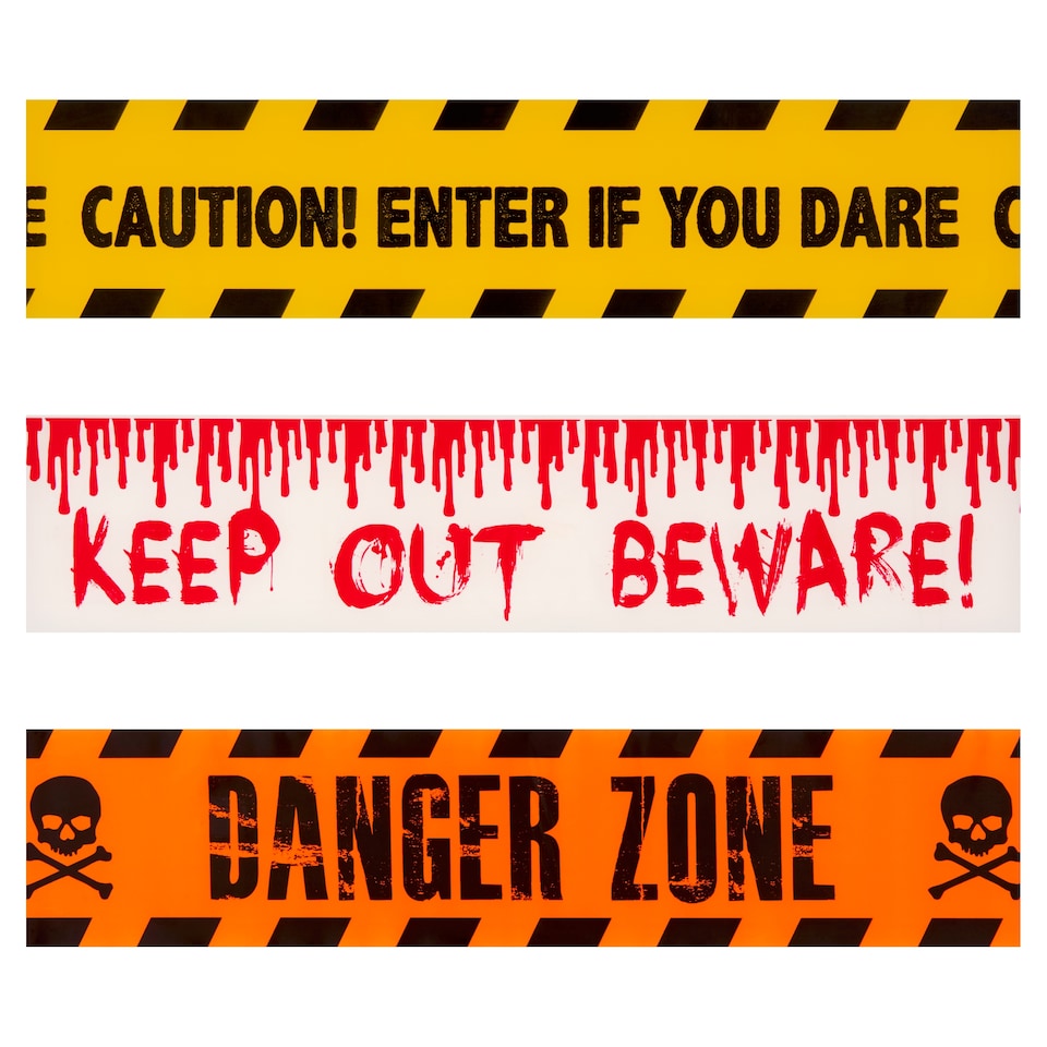 image 1 of Tesco Halloween Warning Tape 3 x 3.5M