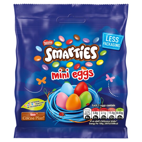 Smarties Milk Chocolate Mini Eggs 80G