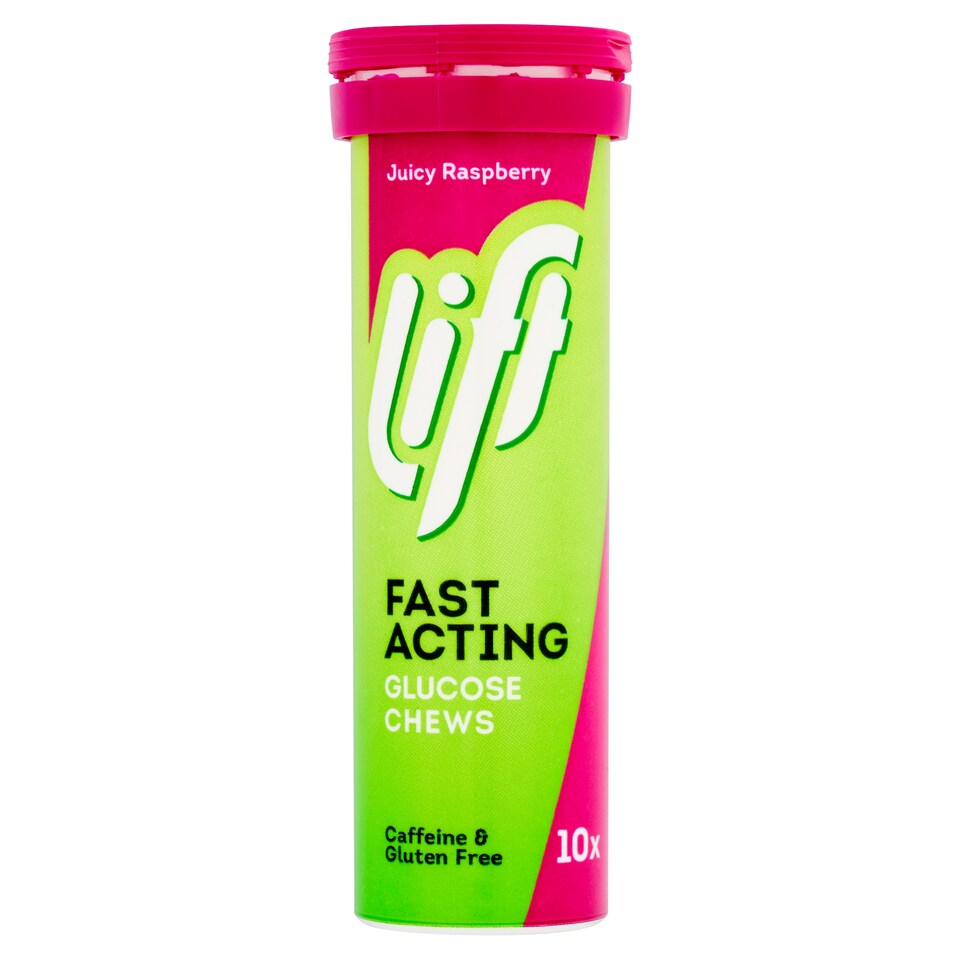 Lift Raspberry Glucose Chews & Tabs Supplement 10s 40G