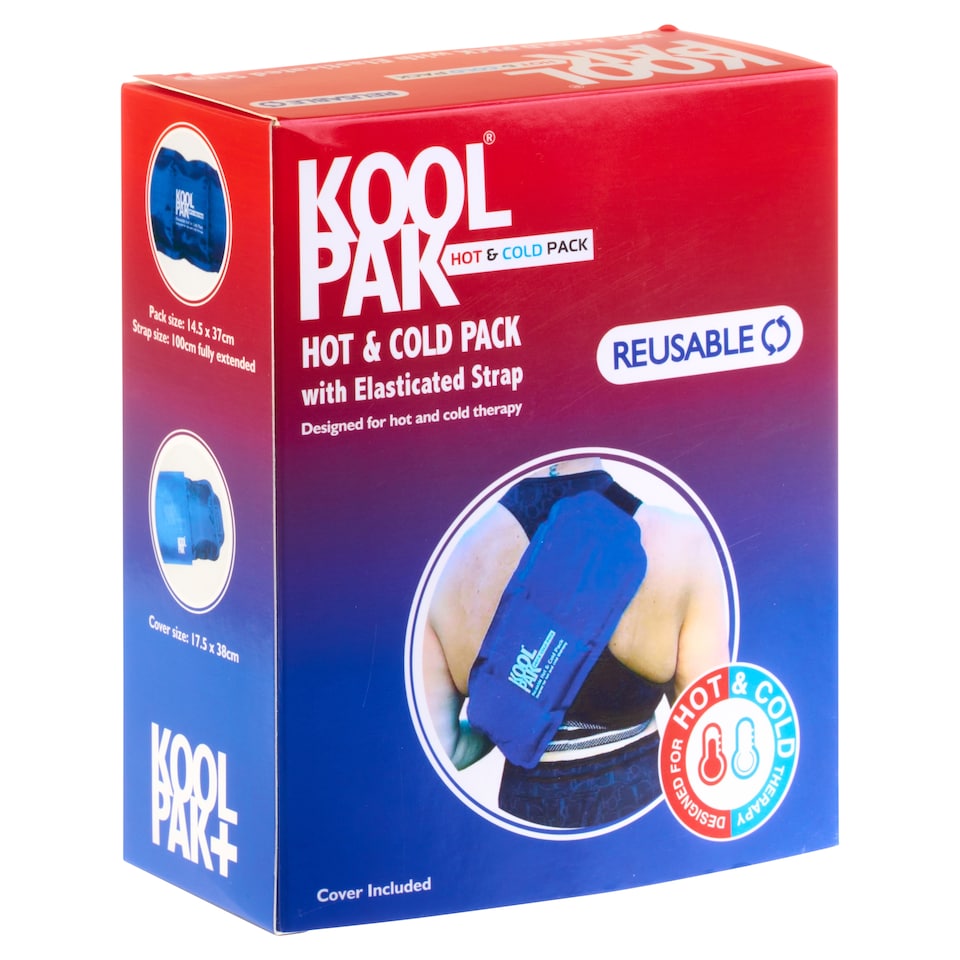 Koolpak Reusable Hot & Cold Pack With Elasticated Strip